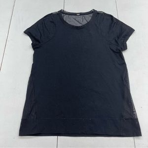 Lululemon Mind Over Miles Black Short Sleeve Mesh Back Women’s Size 6.